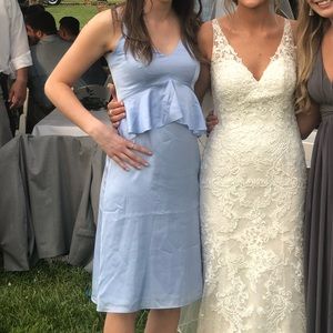 Banana Republic Light Blue Midi Dress